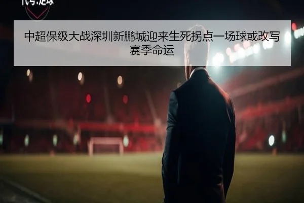 中超保级大战深圳新鹏城迎来生死拐点一场球或改写赛季命运